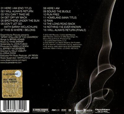 SPIRIT DER WILDE MUSTANG SOUNDTRACK CD BRYAN ADAMS NEU