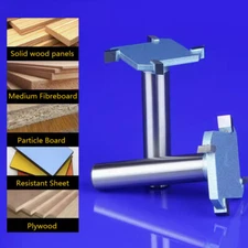 1/2" Shank T-Slot Router Bit Carbide T-Slotting 4-Flute Wood Milling Cutter Tool