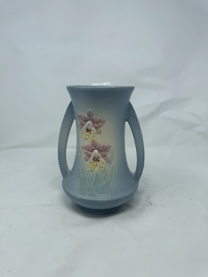 Vintage 1930's Hull Pottery 304-6 Orchid Pattern 6 5/8” Double