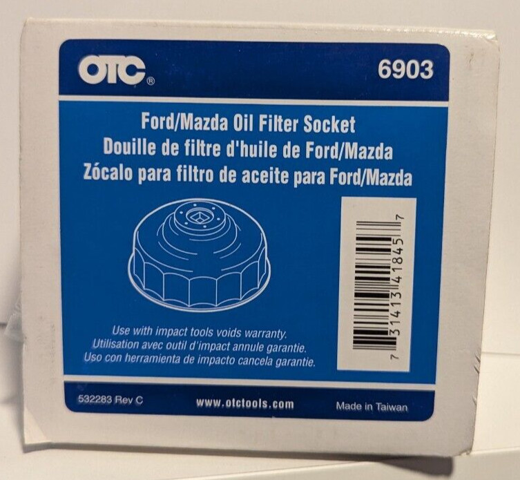 Filter Socket 75.6mm 14 Flutes Ford /  Mazda 6903  2.3l 4-cy