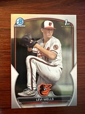 2023 Bowman Chrome Draft #BDC92 Levi Wells  Orioles