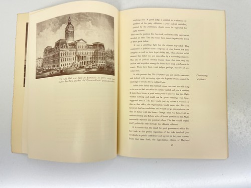 Vintage 1962 The Baltimore Sunpapers Maryland Newspaper Magazine Booklet History - Picture 5 of 5