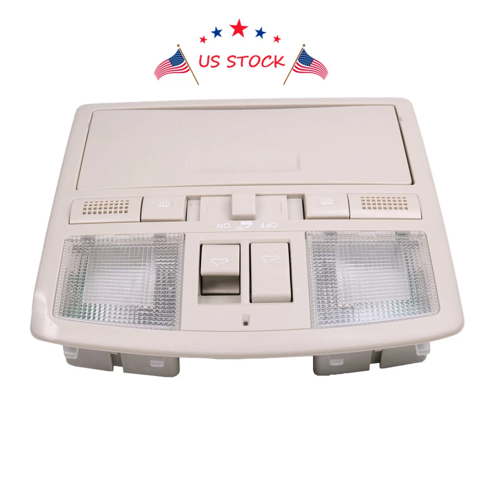 Novo para 2009 2010 2011 Mazda 6 console superior mapa lâmpada de leitura bege claro - Imagem 4 de 4