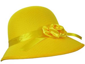ladies yellow hat