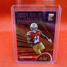 2022 Donruss Elite Full Throttle Purple 04/75 Brandon Aiyuk #FT17
