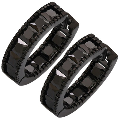 Black Ear Buckles Man Miss Statement Earrings for Women Fashion Jewelry