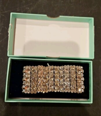 Everfaith Rhinestone Stretch Bracelet  #53011-5356-N10664-1