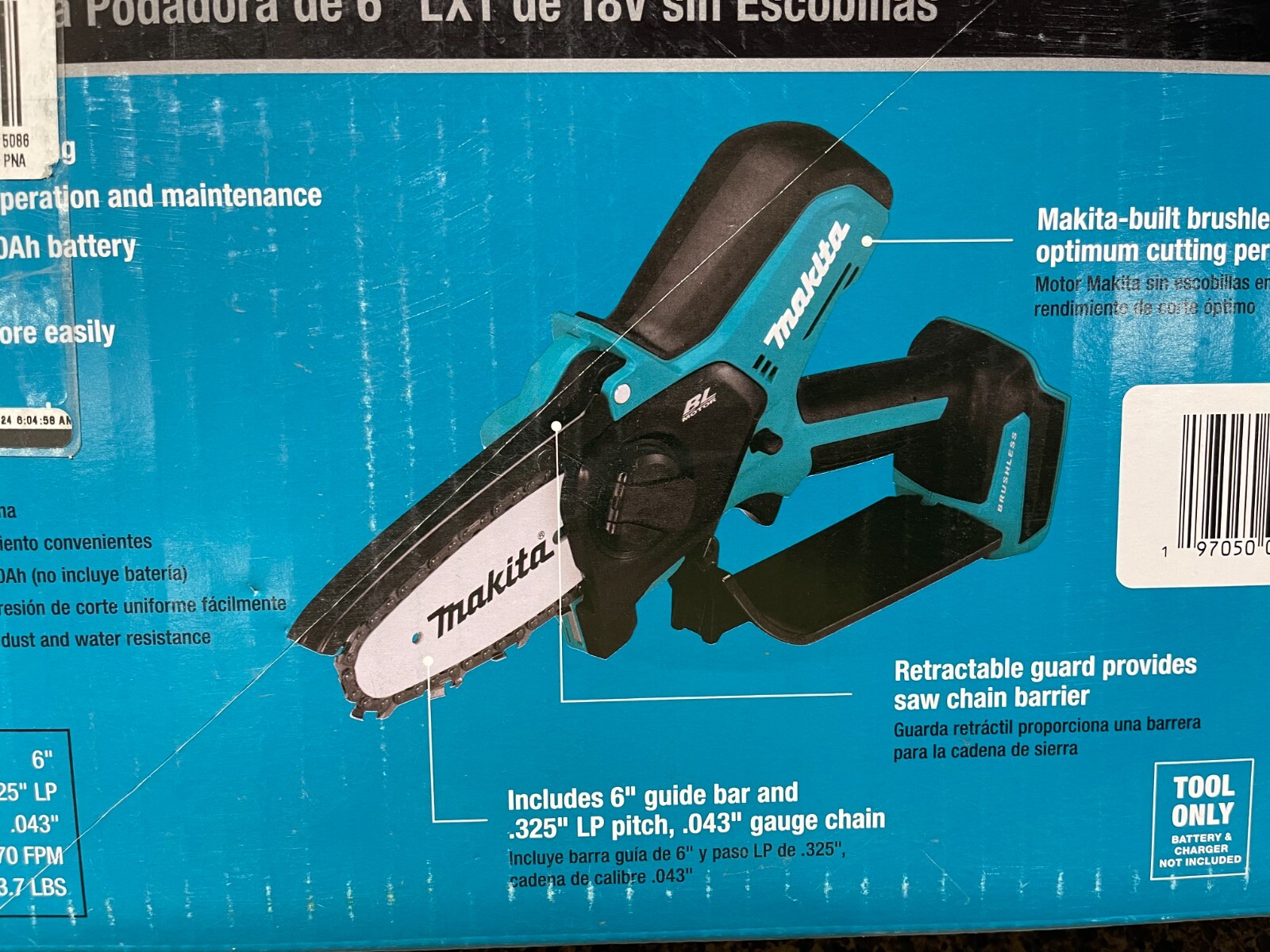 NEW! Makita XCU14Z 18V LXT Brushless Cordless 6" Pruning Saw (Tool Only ...