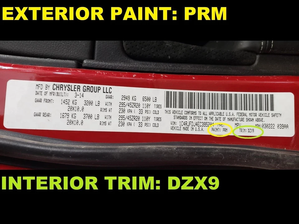 14 15 16 17 18 19 20 21 GRAND CHEROKEE SRT8 retractor cinturón seguridad trasero derecho Foto 2 de 3