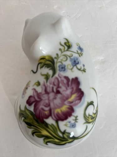 Cat Candle Chelsea Garden Made for Elizabeth Arden Porcelain Trinket Box Vintage - Picture 5 of 7