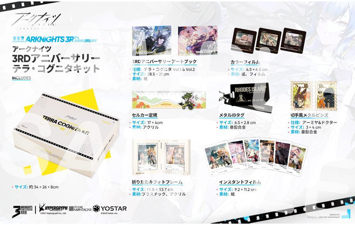 【アークナイツ】TERRA COGNITA KIT Arknights | 3rd Anniversary Terra Cognita Kit – Yostar