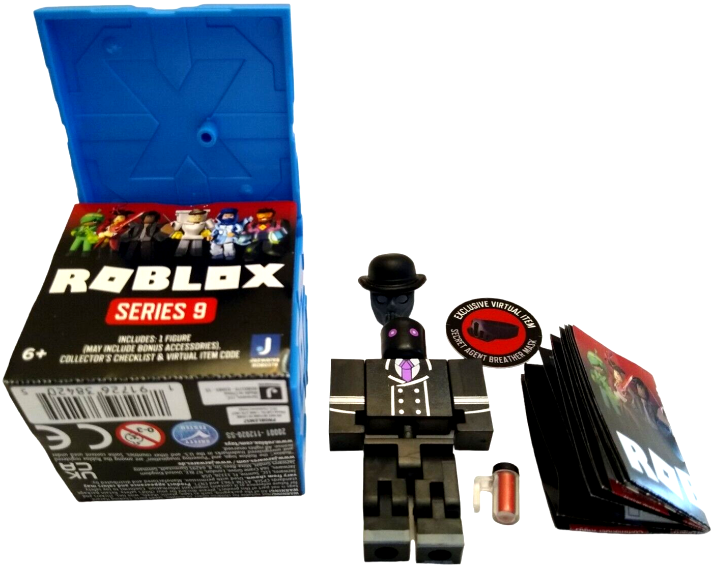 Roblox Series 9 BLUE Cube (Site 76: MCD Agent)+Virtual Code OPEN BOX QUICK  SHIP!