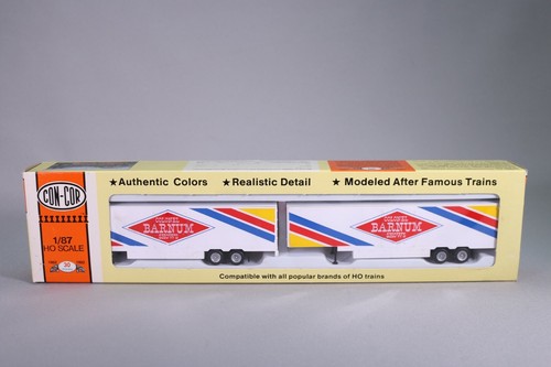 LE2852 CON-COR 008148 train Ho 2 remorque Moving van trailer Colonel Barnem show - 第 1/7 張圖片