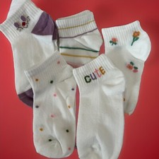 5 Pairs Girls Socks NWT AZ-651548