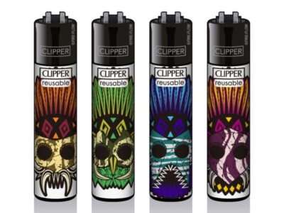 Clipper  Feuerzeuge - 4er Set - Native Totem #2 - 443