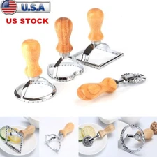 Ravioli Stamp Pasta Cutter Circle Square Cake Mold Make Home Pastry Kitchen Tool