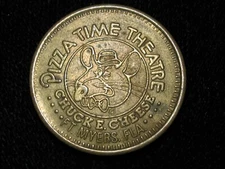 1981 25c CHUCK E CHEESE TOKEN * BRASS * PIZZA TIME THEATRE * FORT MYERS, FLORIDA