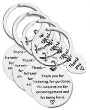Thank You For Listening, Guidance, Inspiration,  Encouragement Keychain