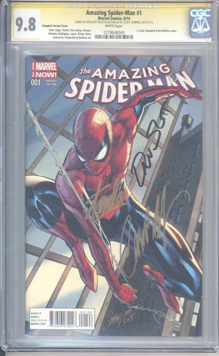 Amazing Spider-Man #1  2014  CGC 9.8 SS x3 STAN LEE CAMPBELL SLOTT
