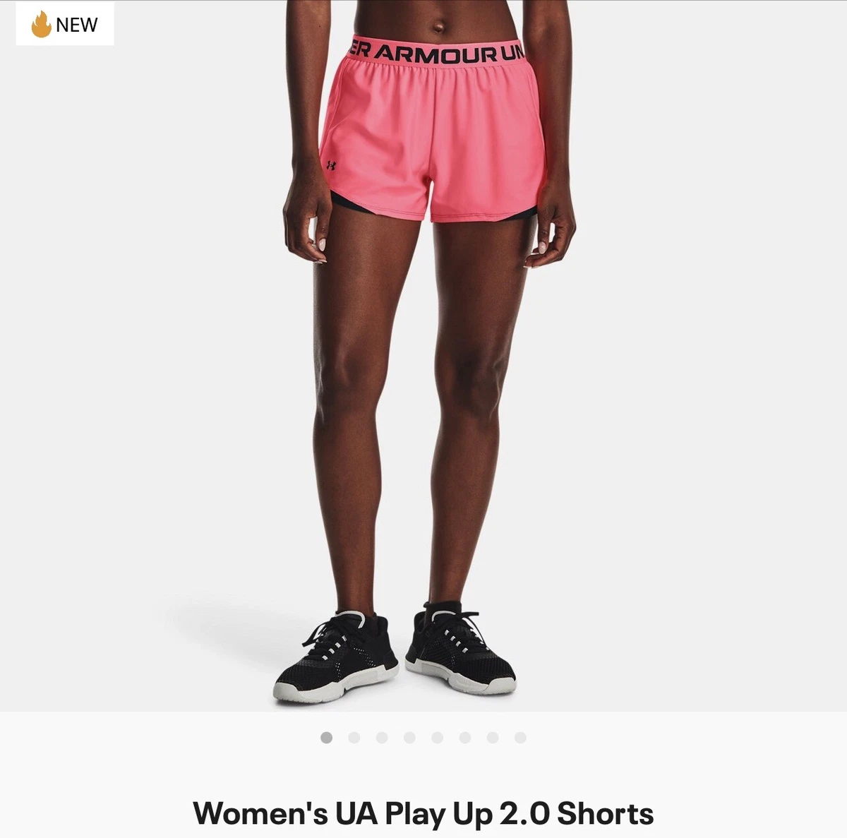 Under armour Play Up 2.0 Women's Shorts,pink /black - Size MD