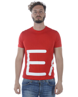 Emporio Armani EA7 T-Shirt Sweatshirt Man Red 3ZPT38PJM9Z 1451 Sz XL MAKE OFFER