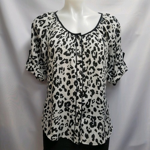 express leopard print blouse