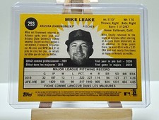 Mike Leake 2020 Topps Heritage French Text Variation SP #293 Diamondbacks 