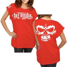 Longshirt Damen weit geschnitten La Familia Eastside Skull deutschrap oldschool 