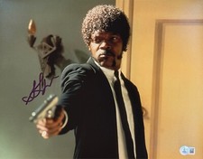 Samuel L. Jackson Signed 11x14 Jules Pulp Fiction Photo Beckett Witnessed Samuel L. Jackson Signed 11x14 Jules Pulp Fiction Photo Beckett Witnessed