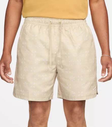 Nike NSW Monogram Flow Woven Shorts Team Gold FN1461-783 Men's Sz X- Large New