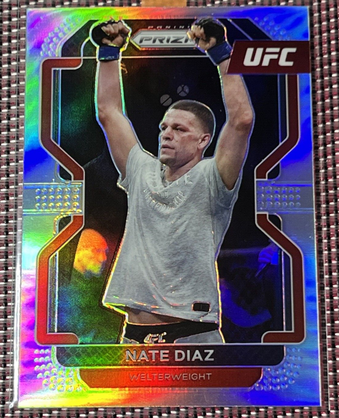 NATE DIAZ #150 2022 PRIZM UFC SILVER PARALLEL SP