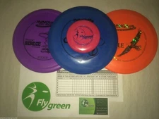 Fly Green Innova Disc Golf 3 Disk Starter Set U Pick Driver Mid Putter + Mask