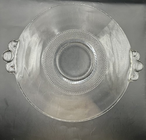 Vintage Duncan Miller Teardrop Clear Glass Lemon Dish Tab Handle Plate - Picture 7 of 7