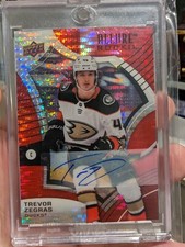 2021-2022 Allure Hockey Trevor Zegras auto Red Rainbow Rookie 1:7010 packs