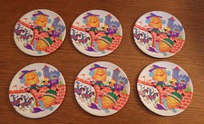 Vintage Set of 6 Humpty Dumpty Tin Child's Children's Plates 5" Diameter