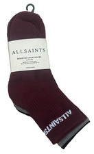 ALLSAINTS All Saints 3 Pk Womens Cushioned Sport Crew Socks UK 3-8