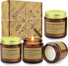 4 Pack Candles for Home Scented Candles Clearance, Aromatherapy Candle Gifts