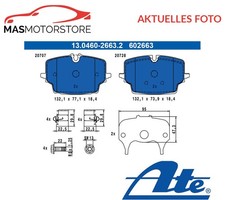 SATZ BREMSBELÄGE BREMSKLÖTZE VORNE ATE 130460-26632 A FÜR BMW X1,U11