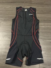 Zoot Triathlon Ultra Black Red Sleeveless Performance Athletic Suit Womens Large
