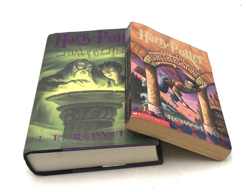 Harry Potter Book Lot J.K. Rowling Scholastic Hardcover Paperback 2 Books