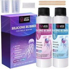 Silikon Formenherstellungs Set Fl&uuml;ssigsilikon 230g 1:1 f&uuml;r Harz Gie&szlig;en