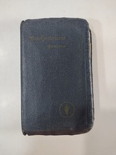 Vintage WWII Military New Testament Pocket Bible 1942 Edition Gideons (FDR Note)