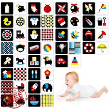 Baby Visual Stimulus Flashcards High Contrast Newborn Toys 3-6mo