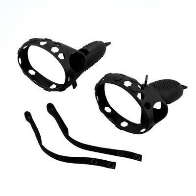 2Pcs Handle Grip Cover Silicone+Nylon Strap For Oculus Quest 2 VR Controller s