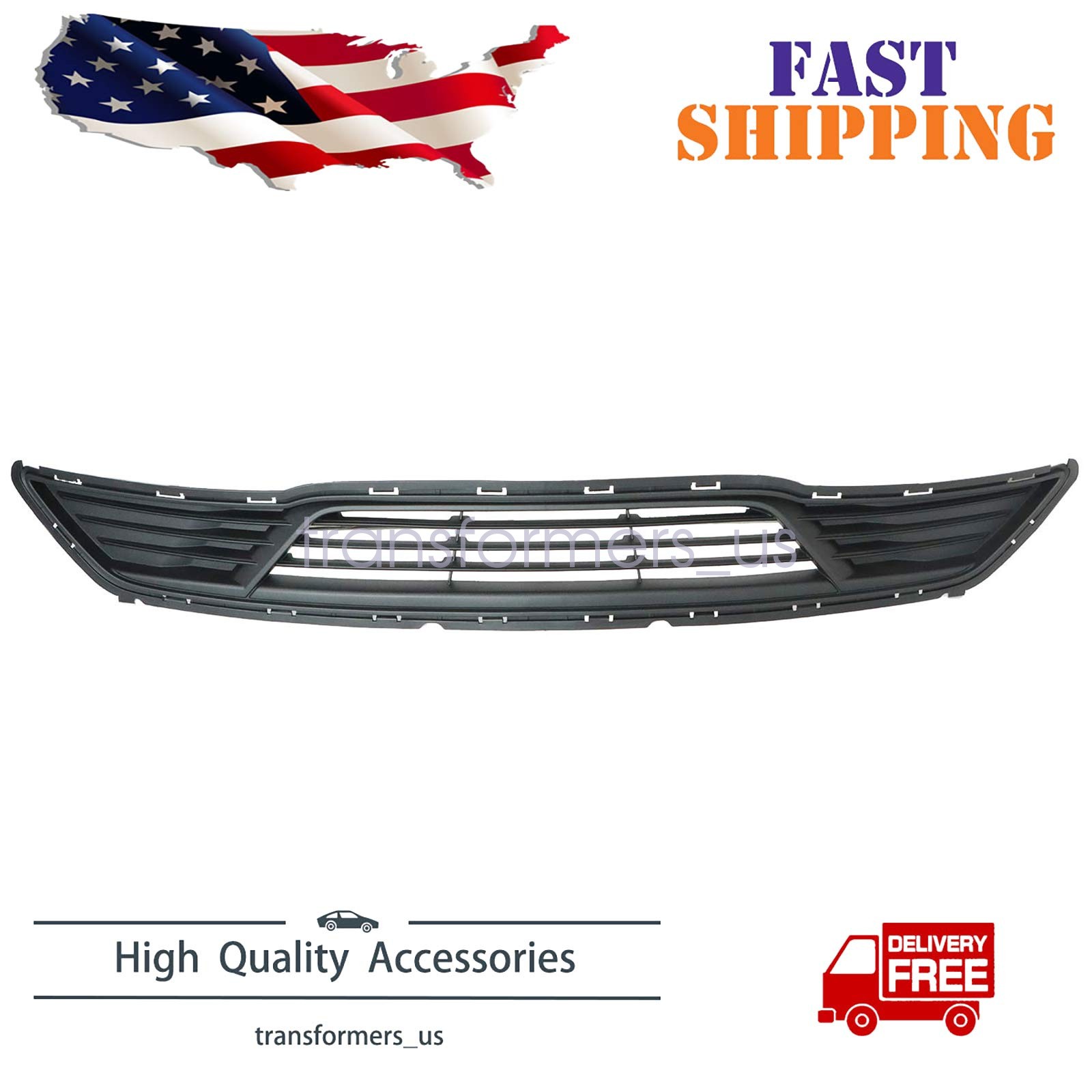 Fits Ford Taurus 2013-2019 Front Lower Grille Textured Matte Black DG1Z17K945AA