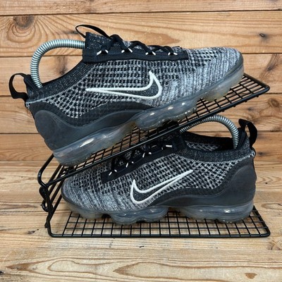Nike Turnschuhe Damen Gr. UK 4 Air VaporMax 2021 Flyknit schwarz Oreo Run Fitnessschuhe