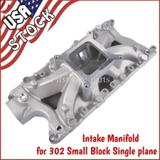 High Rise Single Plane Intake Manifold for Ford 302 5.0L Small Block Aluminum