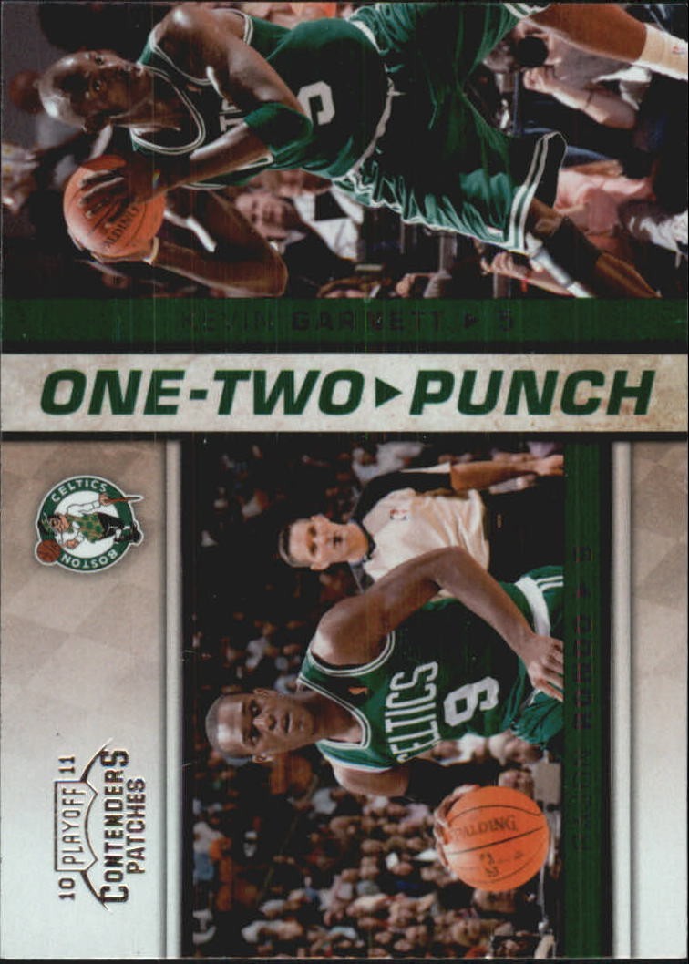 2010-11 Contenders Patches One-Two Punch #3 Rajon Rondo Kevin Garnett BSK