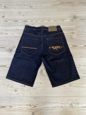 Makaveli Branded 2Pac Baggy Jeans Shorts 36 Tupac Shakur Hip-Hop Karl Kani Ecko