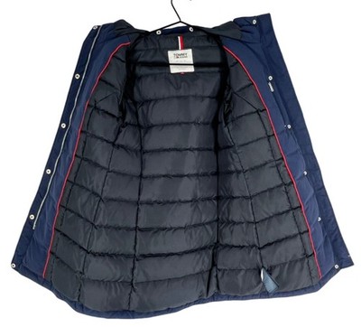 Tommy Hilfiger Damen Kapuzen 70% Daunen Steppjacke Mantel Größe S